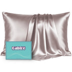 Gabire Mulberry Silk Pillowcases Set of 2, Both Sides Real Silk Pillowcase for Hair and Skin Prevent Acne Pillowcase Organic Silk Pillow case 2 Pack with Hidden Zipper, Navy Blue, Standard (20"×26")