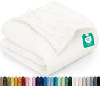 Utopia Bedding Ultra Soft Fleece Bed Blanket Queen Size Grey (90x90 Inches)