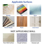 Adhesive Wall Hooks No Drill Clear Heavy Duty, 13LB Sticky 12 Pack