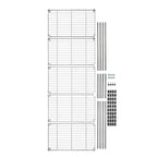 Amazon Basics 5-Shelf Tower Adjustable Storage Shelving Unit, Chrome, 16" x 16" x 54", 150 lbs Per Shelf
