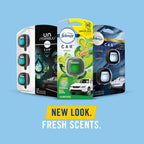 Febreze Car Vent Clip, Downy Calm Scent, 2 Count, 0.13 oz Total