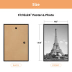 upsimples 12x16 Poster Frame, Easy Slide-In Assembly, White, 3 Pack