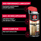 3-IN-ONE Professional Garage Door Lubricant, Smart Straw, 11 OZ [2-Pack]