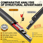 AUTOBOO 26" and 18" Windshield Wipers Blades (Pack Of 2)
