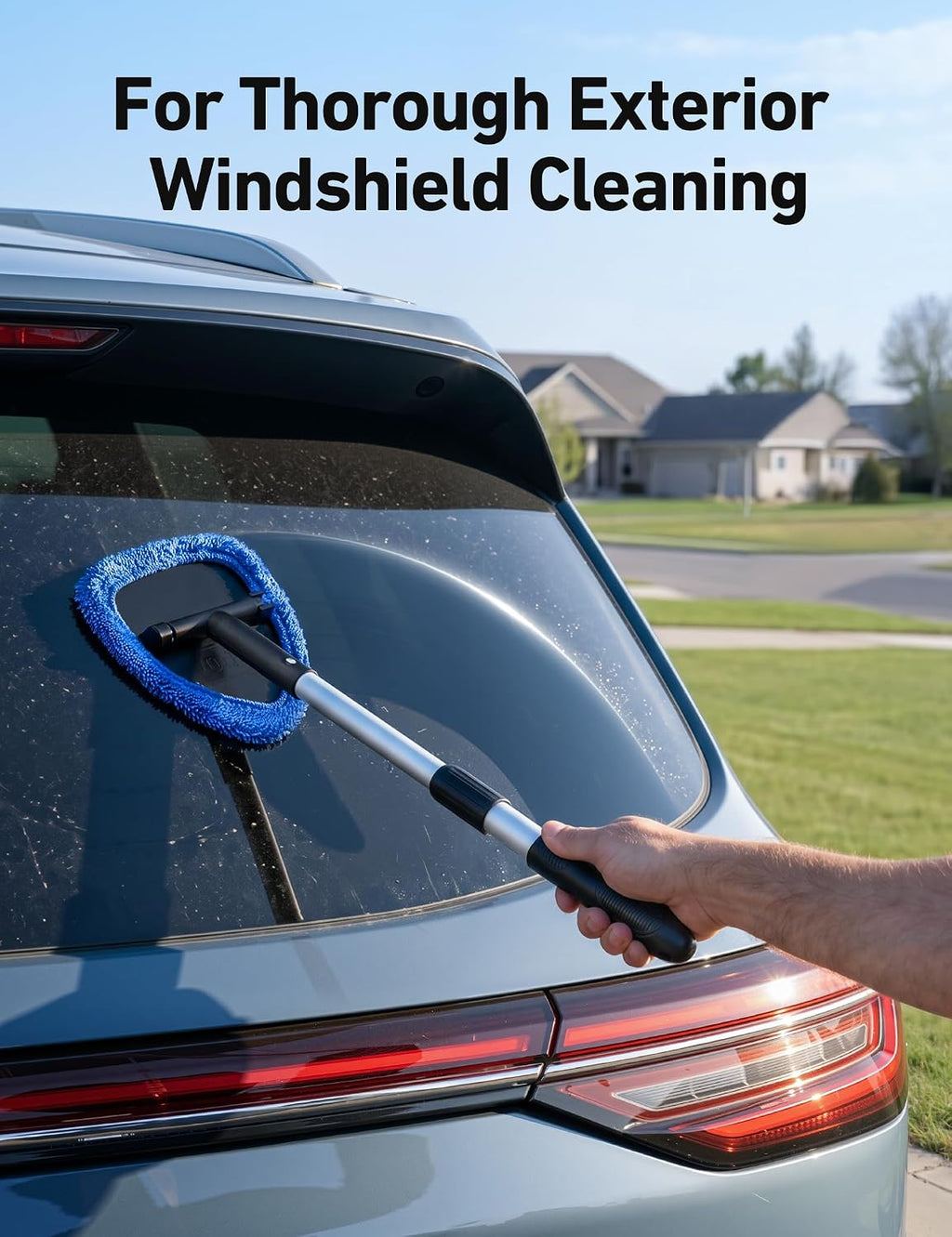 AstroAI Windshield Cleaner Tool & Car Interior Detailing Kit, Blue, 26 in