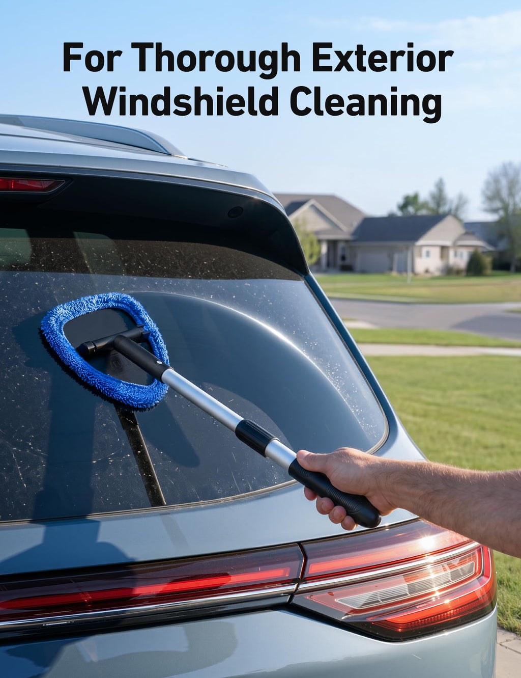 AstroAI Windshield Cleaner Tool & Car Interior Detailing Kit, Blue, 26 in
