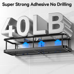 YASONIC Shower Caddy Adhesive, Rustproof Shower Shelves for Inside Shower