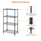 Amazon Basics 5-Shelf Tower Adjustable Storage Shelving Unit, Chrome, 16" x 16" x 54", 150 lbs Per Shelf