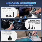 KMM Handheld Car Vacuum Cleaner, Hand Held Vacuum Cleaner and Air Duster