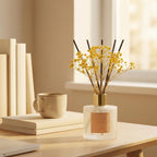 COCORRÍNA Reed Diffuser - Apple Cider 3.38 fl oz Reed Diffuser for Bedroom Bathroom Home Décor