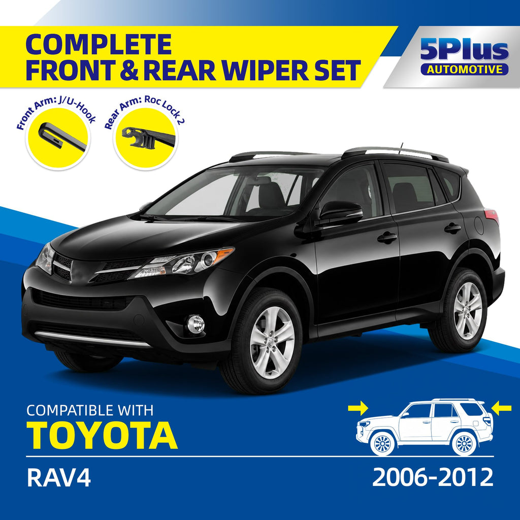 5 PLUS Custom-Fit Wipers fits Toyota RAV4 2001-2005 Windshield Wipers