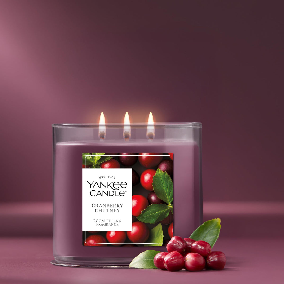 Yankee Candle Amber & Sandalwood Scented Candle, 14.5oz 3-Wick