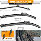 AUTOBOO Windshield Wiper Blade Replacement for Toyota RAV4 Mazda 5