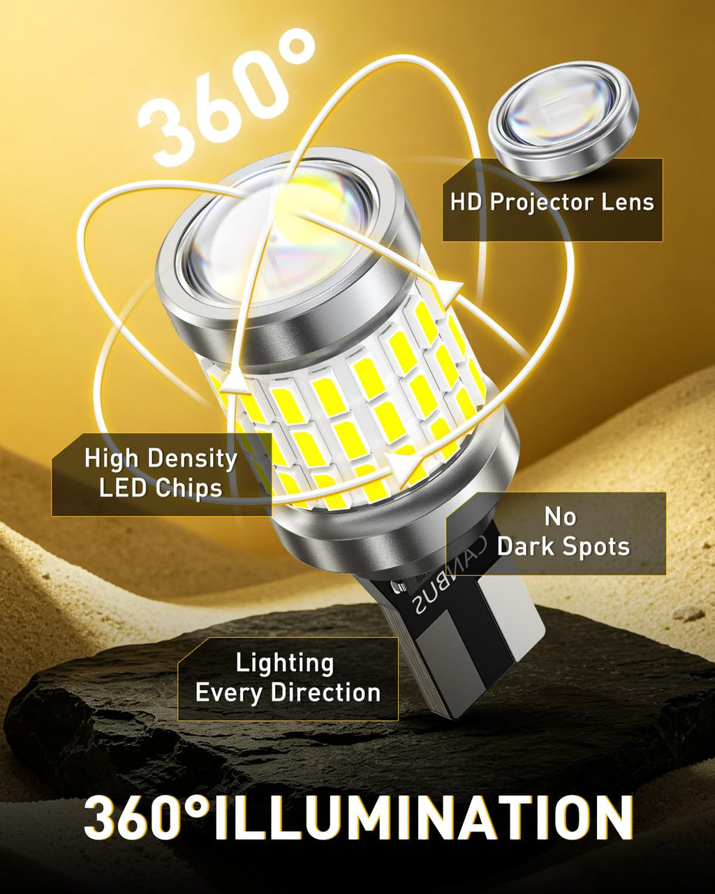 AUXITO 194 LED Bulbs for License Plate Light 168 175 2825 W5W T10 24-SMD 3014 Chipsets 6000K White for Car Dome Door Map Dash Courtesy Cargo License Plate Lights, Pack of 2