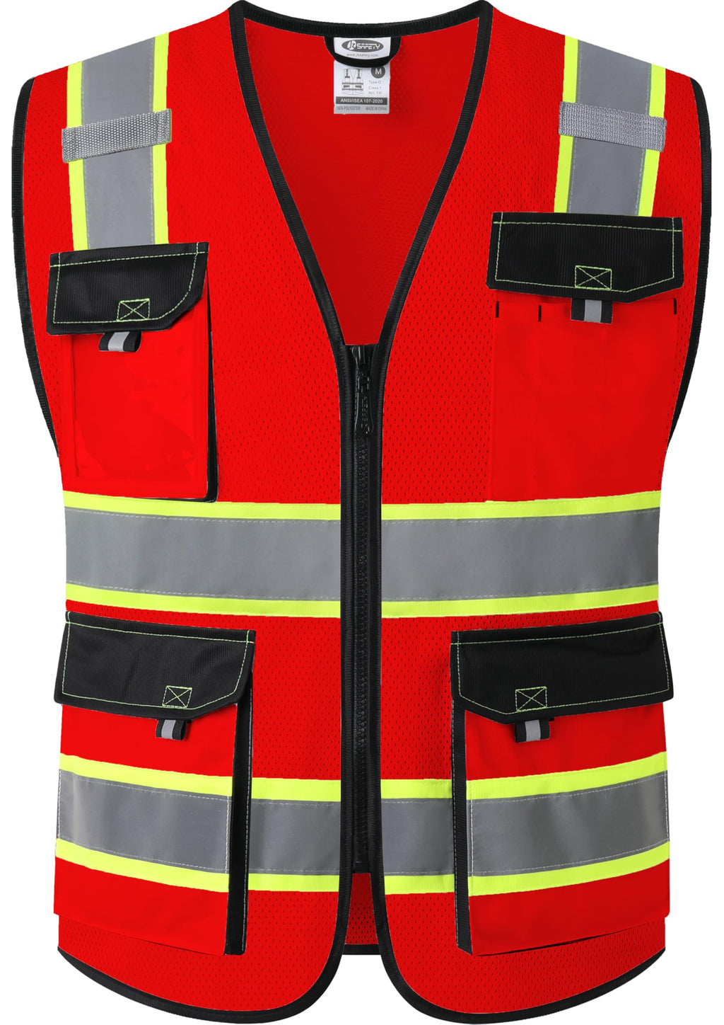 JKSafety Safety Vest for Men Women Hi Vis Reflective Vest JK220 PurpleB S