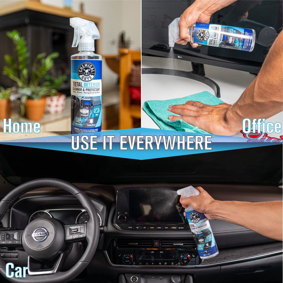 Chemical Guys, Total Interior Cleaner & Protectant, Leather & Vinyl, 16 oz
