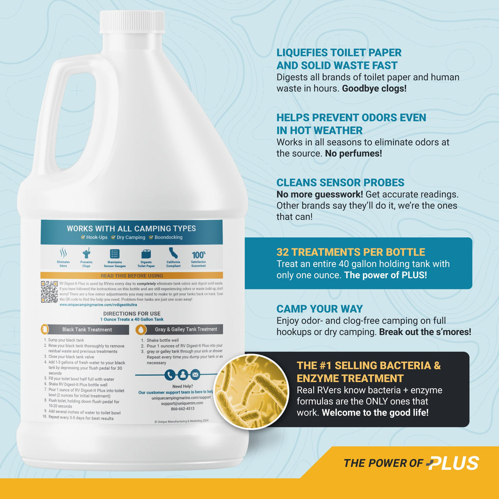 Unique RV Digest-It Liquid RV Holding Tank Treatment Gallon