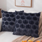 DFXSZ Fall Pillow Covers 18x18 2Pcs Beige Brown Pumpkin Fall Decorations