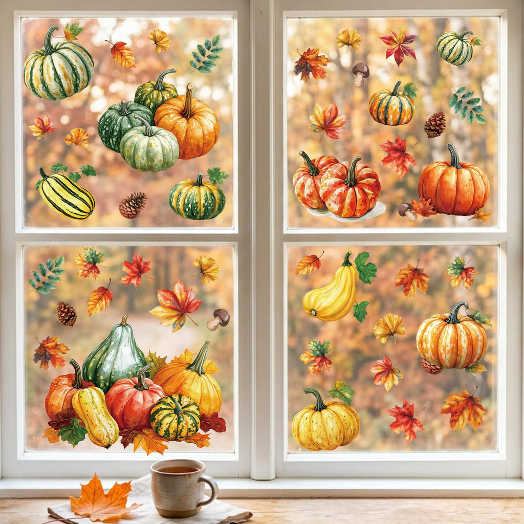 Christmas Window Clings for Glass Windows, Stickers for Window Decorations