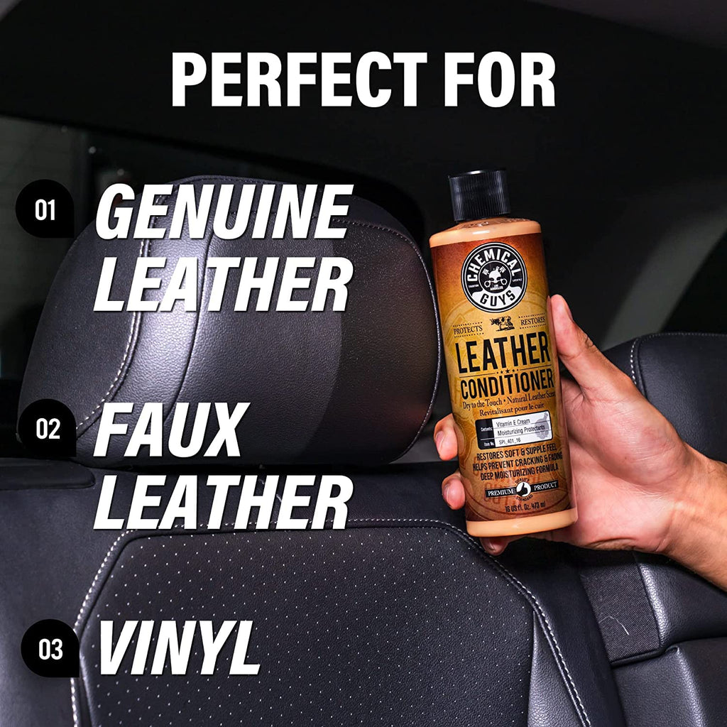 Chemical Guys, Leather Cleaner & Conditioner Kit, Travel Size, 2 x 4 oz