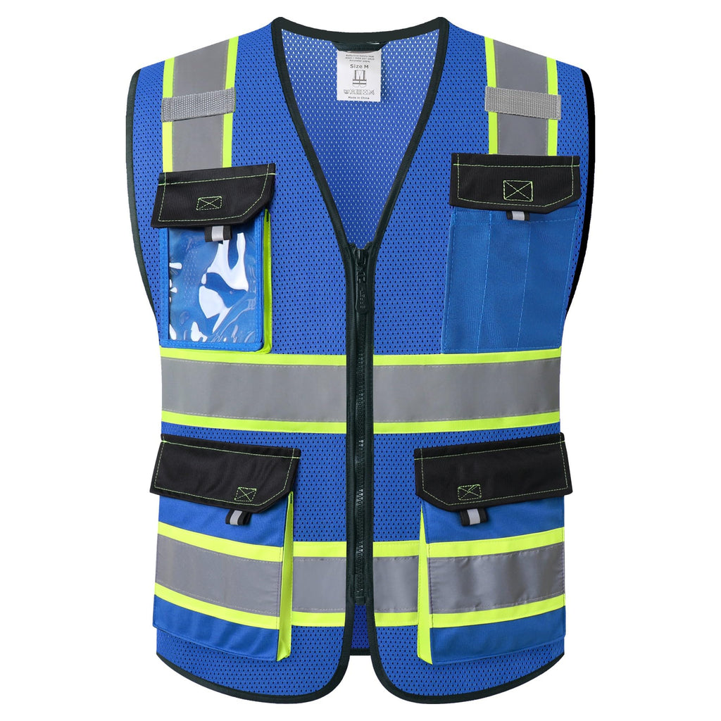 JKSafety Safety Vest for Men Women Hi Vis Reflective Vest JK220 PurpleB S