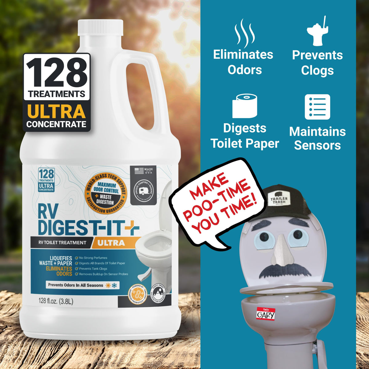 Unique RV Digest-It Liquid RV Holding Tank Treatment Gallon