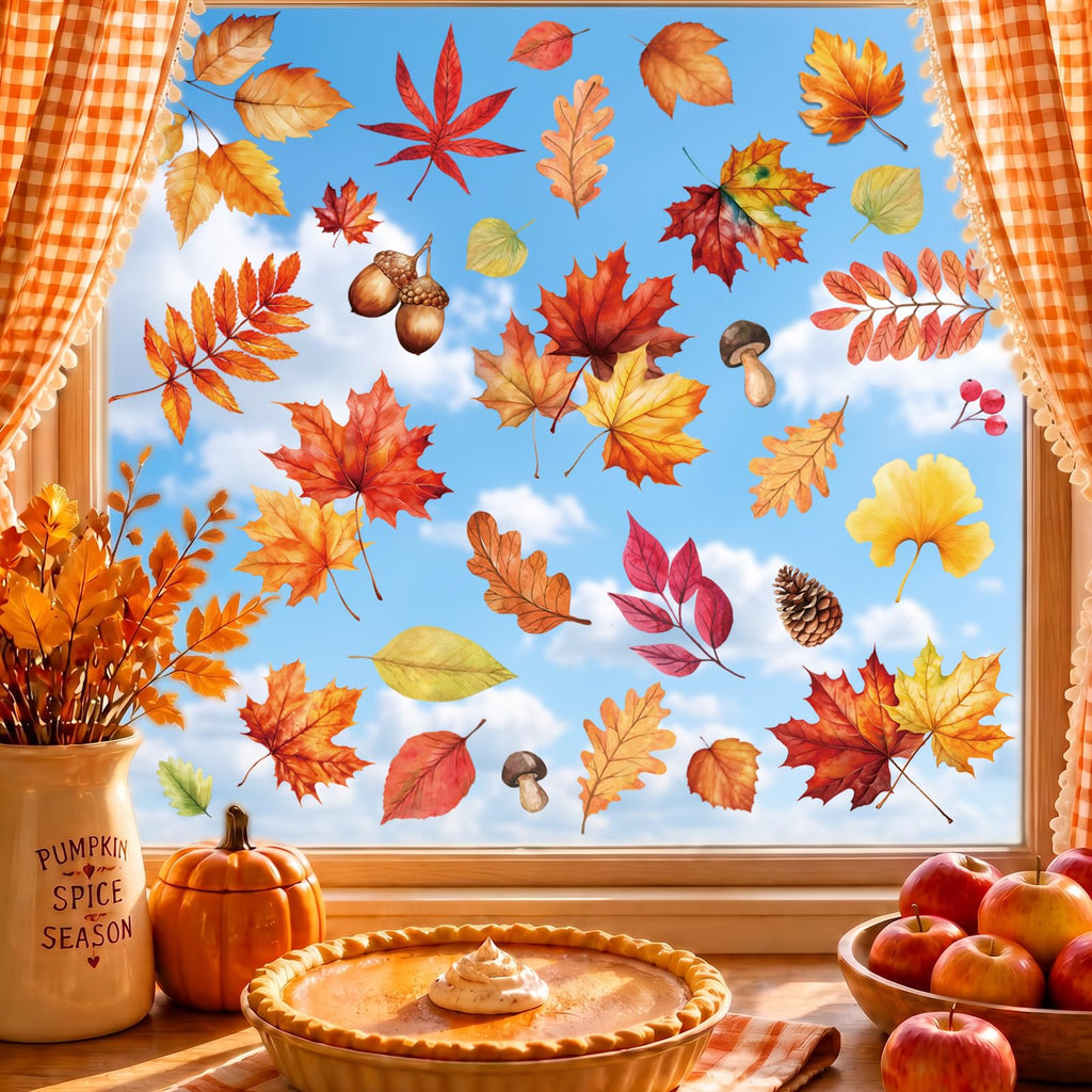 Christmas Window Clings for Glass Windows, Stickers for Window Decorations