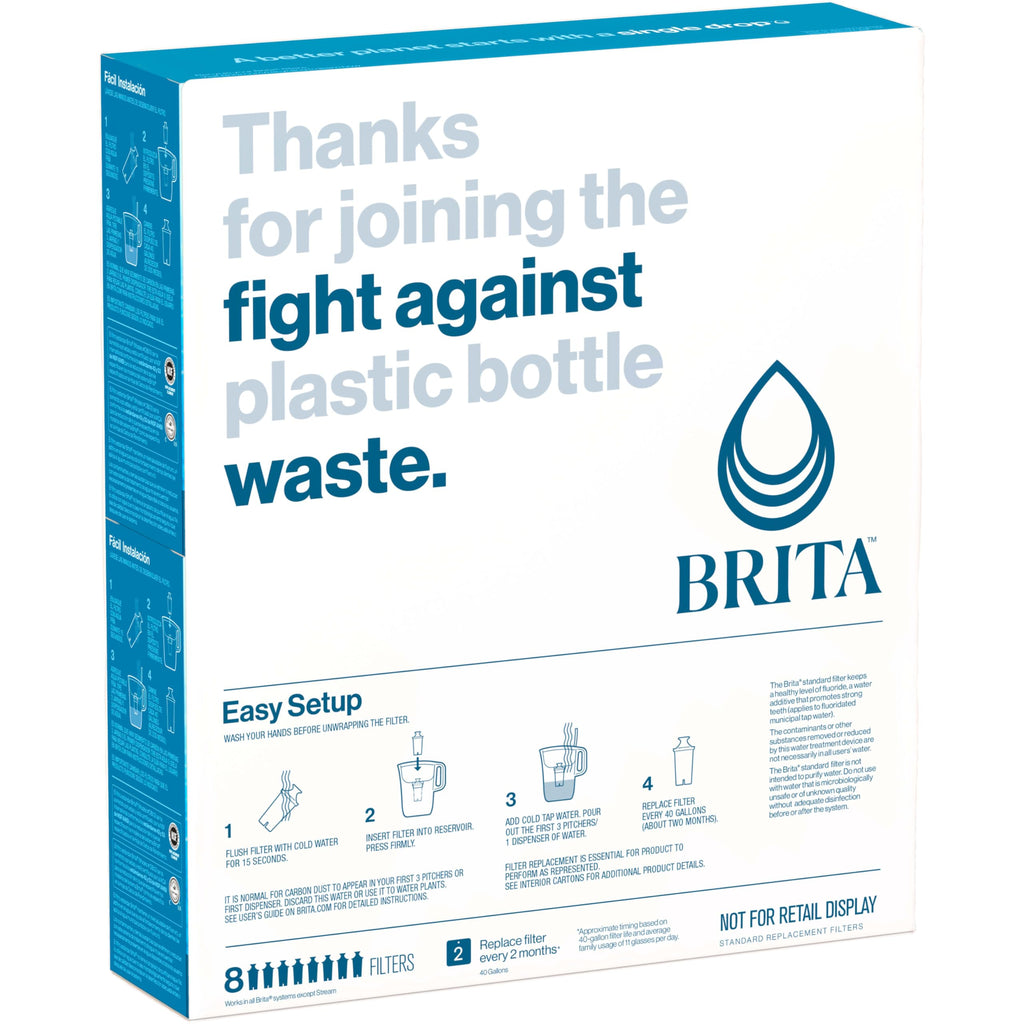 Brita Original Replacement Water Filter, Pitchers and Dispensers, 3 Pack