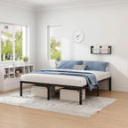 NEW JETO Metal Bed Frame,Queen Size Bed Frame with Storage Space,14 Inch