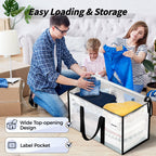 ukeetap 8 Pack Extra Large Clothes Storage Bins with Lids, Clear