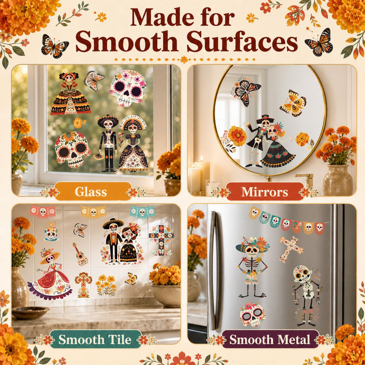 Christmas Window Clings for Glass Windows, Stickers for Window Decorations