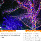 Joomer Solar Fairy Lights, 2-Pack Total 80FT 240LED String Lights, White
