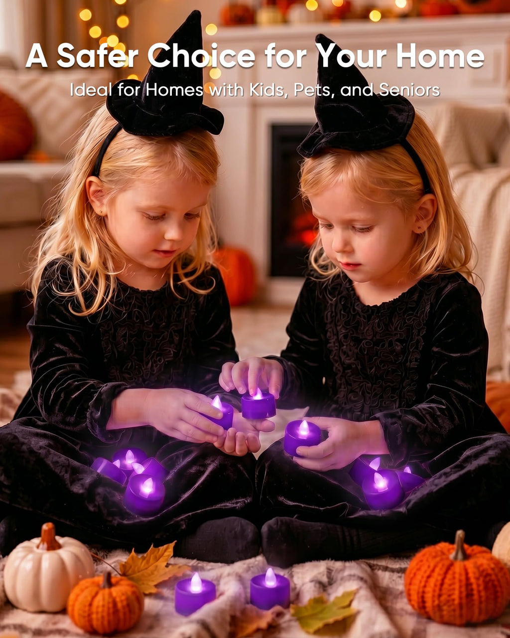 Homemory 24-Pack Remote Flameless LED Battery Tea Light Candles, 400+Hrs