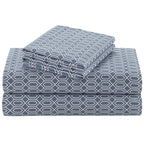 Comfort Spaces 100% Cotton Percale Sheets Twin XL Size 3 Pc, Diamond Sliver
