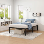 NEW JETO Metal Bed Frame,Queen Size Bed Frame with Storage Space,14 Inch
