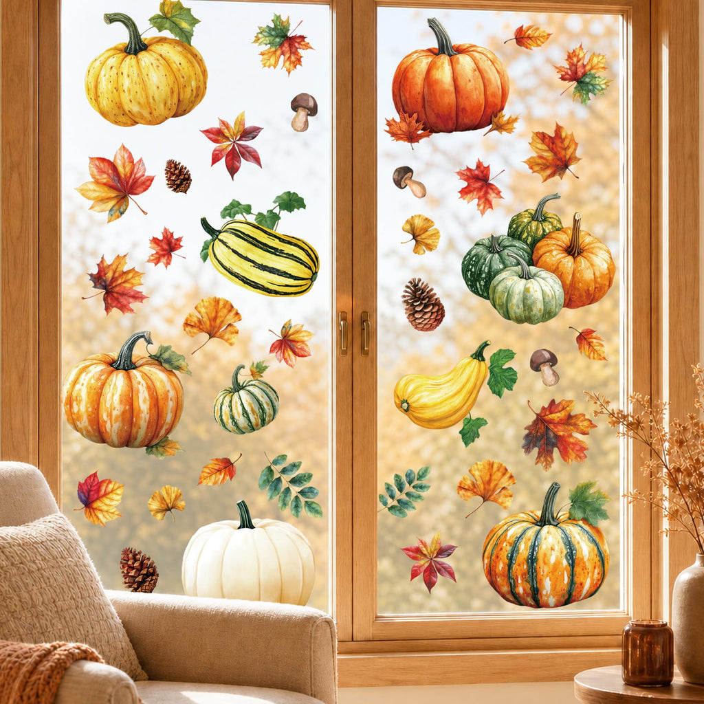 Christmas Window Clings for Glass Windows, Stickers for Window Decorations