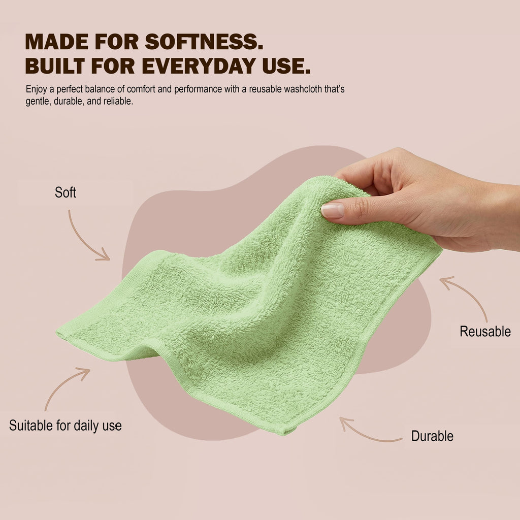 Utopia Towels 12 Pack Washcloths, 12x12 in, 100% Cotton, Beige