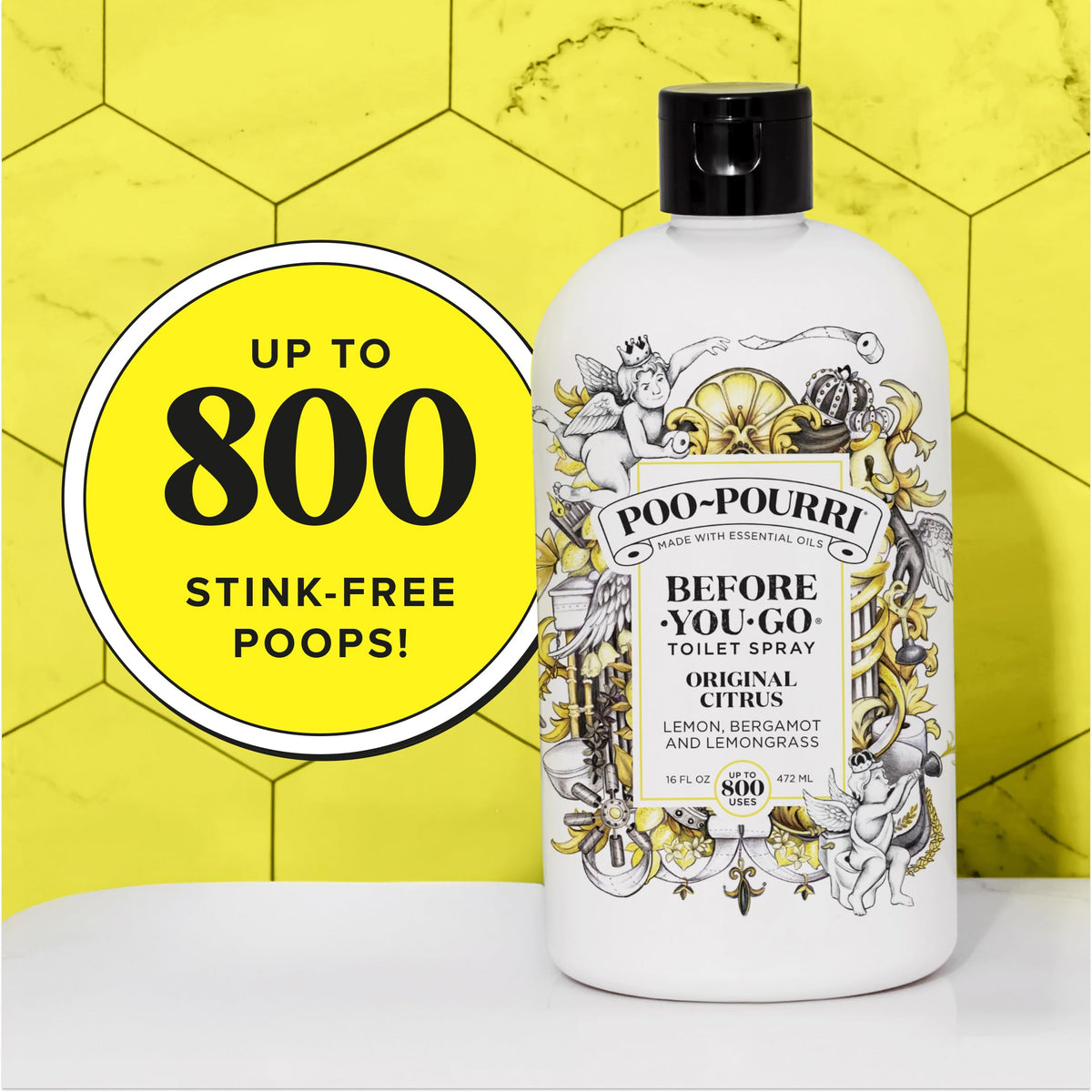 Poo-Pourri Before-You-Go Toilet Spray, Original Citrus, 2 Fl Oz