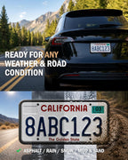 Aujen Silicone License Plate Frames Black, 1 Pack Car License Plate Frame, Universal US Car Black License Plate Holders Brackets Rust-Proof, Rattle-Proof, Weather-Proof Car Accessories(Black)