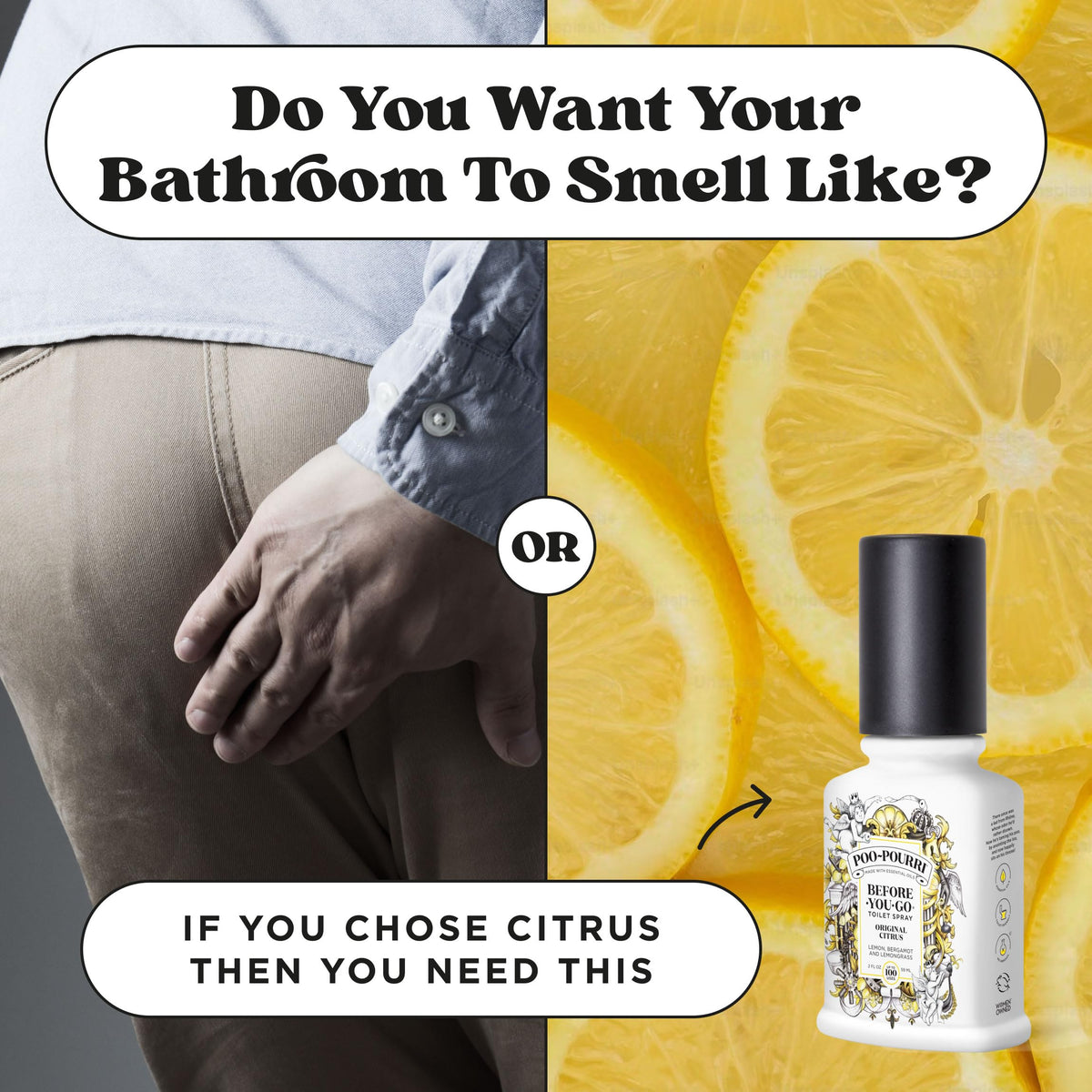 Poo-Pourri Before-You-Go Toilet Spray, Original Citrus, 2 Fl Oz