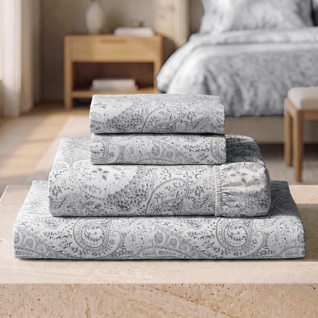 Mellanni Iconic 4-Piece Bed Sheet Set, 16" Deep Pocket (Queen, White)