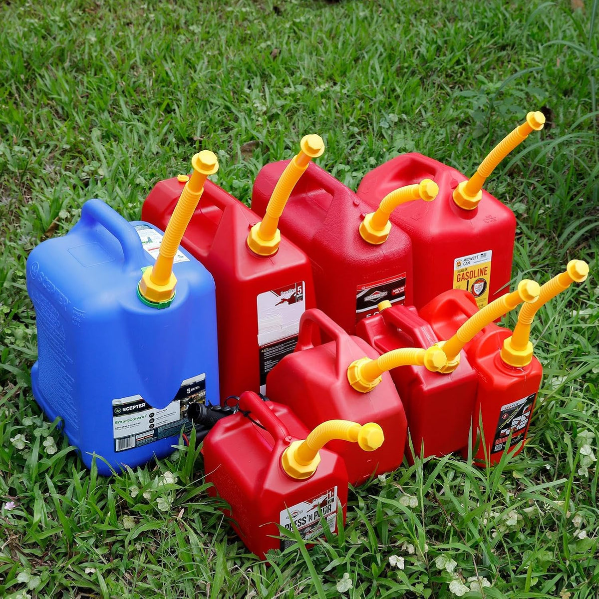 Gas Can Spout Replacement Kit, Gas Can Nozzle Replacement (2 Kits-Yellow)