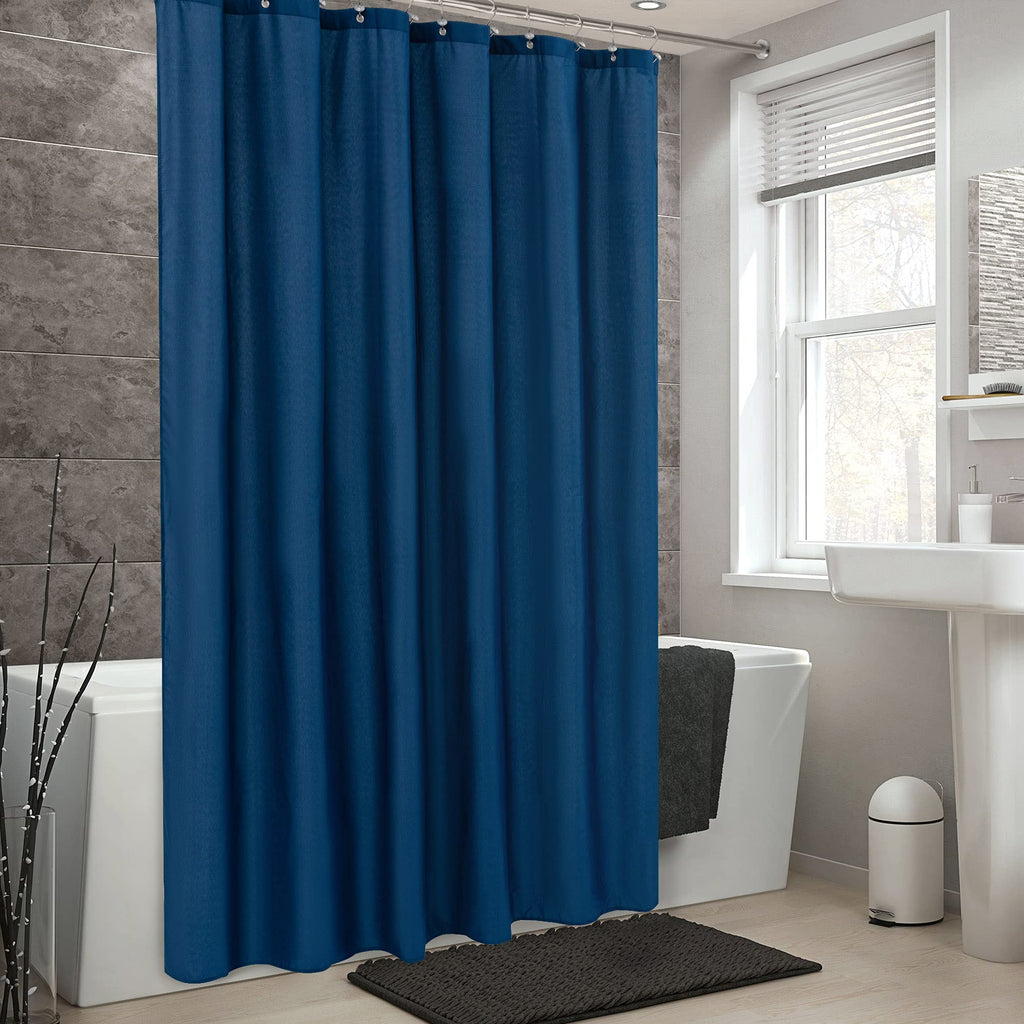 ALYVIA SPRING Waterproof Fabric Shower Curtain or Liner White, 72x72