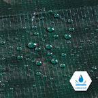 CARTMAN 8x10Ft Multipurpose Waterproof Poly Tarp Cover 8 Mil, Green
