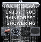 Rain Shower Head with Handheld Showerhead, Chrome 1.8GPM 460311