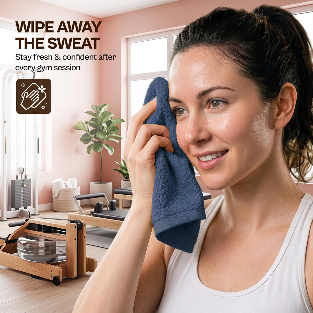 Utopia Towels 12 Pack Washcloths, 12x12 in, 100% Cotton, Beige