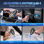 KMM Handheld Car Vacuum Cleaner, Hand Held Vacuum Cleaner and Air Duster