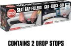 Drop Stop – 2 Original Car Seat Gap Fillers (Shark Tank) + Dash Pad + Light