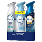 Febreze Air Mist, Air Freshener, Odor Fighting Room Spray, Deodorizer for Home Bathroom Kitchen Office Apartment, Soothe & Restore, Refresh & Energize, Romance & Desire Variety Pack, 8.1oz (Pack of 3)