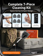 AstroAI Windshield Cleaner Tool & Car Interior Detailing Kit, Blue, 26 in